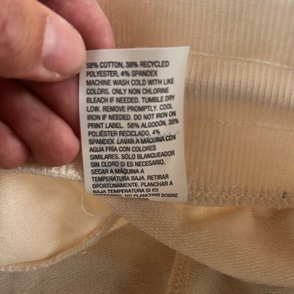 NWT All in Motion Size 3X Ivory Beige French Terry Shorts - Picture 9 of 9